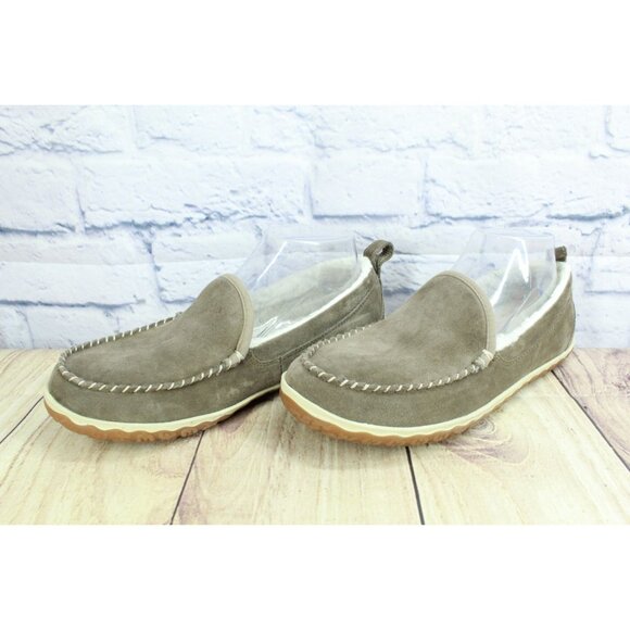 LL Bean Mountain Slippers Moccasin Dark Cement Size 8 M - Picture 2 of 9